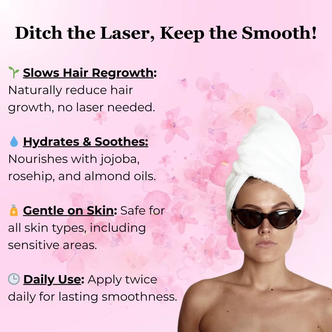 KOEC Cyperus Rotundus Oil for Hair Removal Reducing Armpit Legs Arms Body Hair Inhibitor Smooth Body Skin Hair Removal Oil