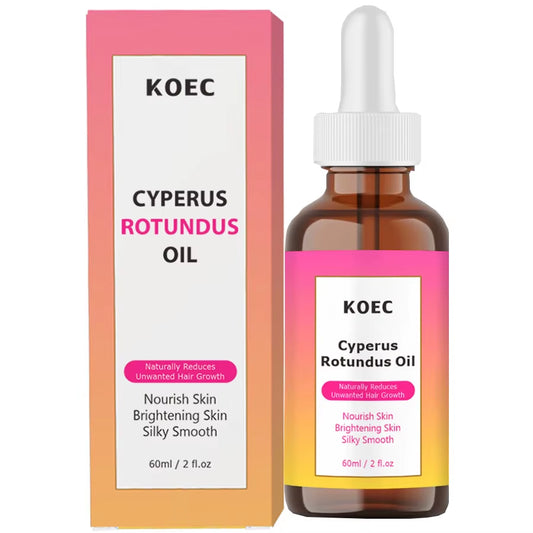 KOEC Cyperus Rotundus Oil for Hair Removal Reducing Armpit Legs Arms Body Hair Inhibitor Smooth Body Skin Hair Removal Oil